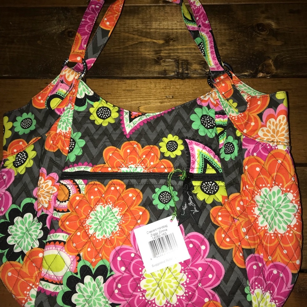 NWT Vera Bradley crescent handbag